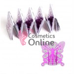 Sabloane pentru unghii SB048 Fluture Silver-Pink 500 bucati